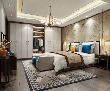 New Chinese Style Bedroom-ID:171370392