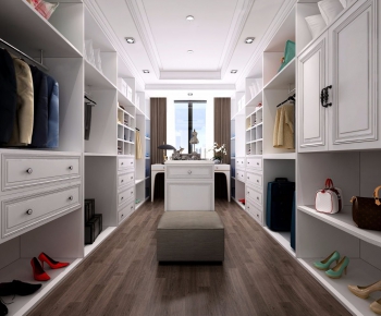 American Style Clothes Storage Area-ID:552847863
