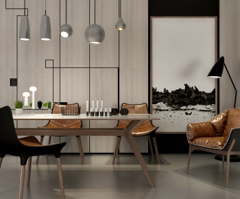 Nordic Style Dining Table And Chairs-ID:278497682