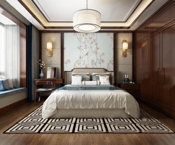 New Chinese Style Bedroom-ID:859503581