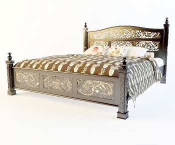 European Style Double Bed-ID:601002825
