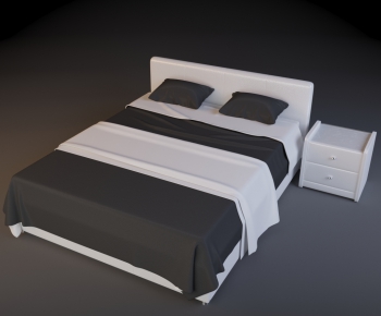 Modern Double Bed-ID:172658488