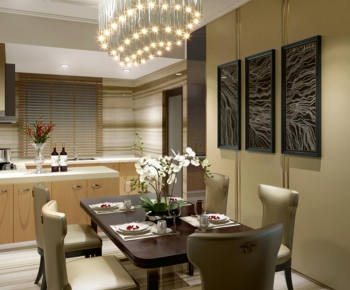 Modern Hong Kong Style Dining Room-ID:119941597