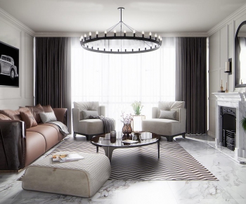 Modern Simple European Style A Living Room-ID:629844232