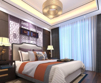 New Chinese Style Bedroom-ID:610313831