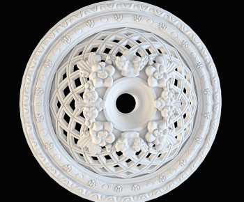 European Style Plaster Carved Top Plate-ID:820267772