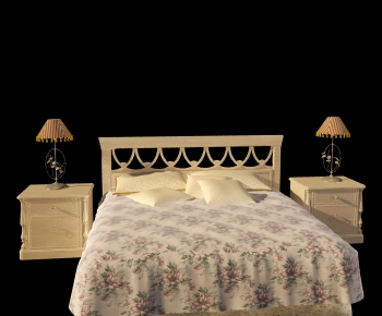 European Style Double Bed-ID:251279259