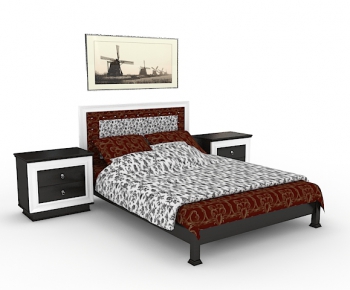 Modern Double Bed-ID:600272791