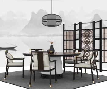 New Chinese Style Dining Table And Chairs-ID:880116584