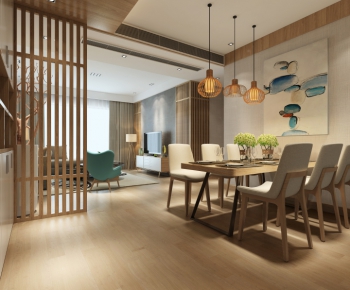 Japanese Style Dining Room-ID:355375634