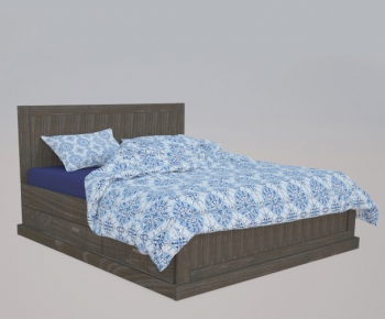 Modern Double Bed-ID:323107134