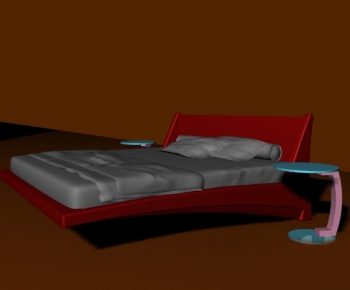 Modern Double Bed-ID:998963426