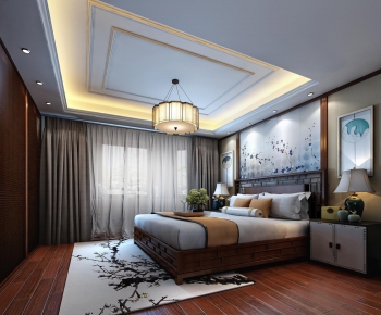 New Chinese Style Bedroom-ID:953855347