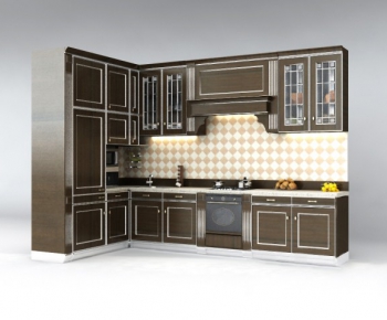 European Style Kitchen Cabinet-ID:359692218