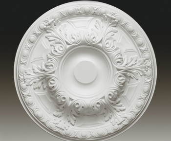 European Style Plaster Carved Top Plate-ID:981976739