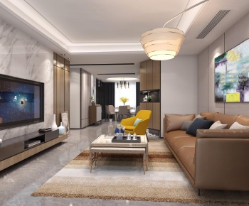 Modern A Living Room-ID:651006141