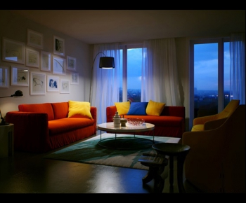 Modern American Style A Living Room-ID:543588537