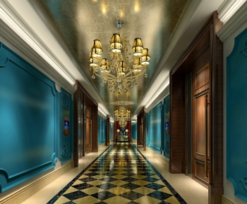European Style Corridor Elevator Hall-ID:960183177