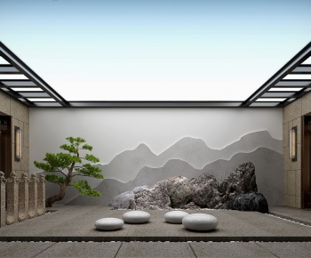 New Chinese Style Courtyard/landscape-ID:845329438