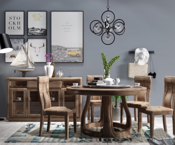 Modern Dining Table And Chairs-ID:470886661