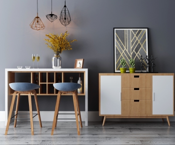 Nordic Style Side Cabinet-ID:128369679