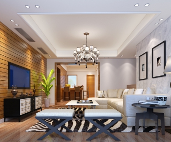 Modern A Living Room-ID:124114259