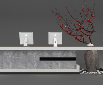 New Chinese Style Reception Desk-ID:213301287