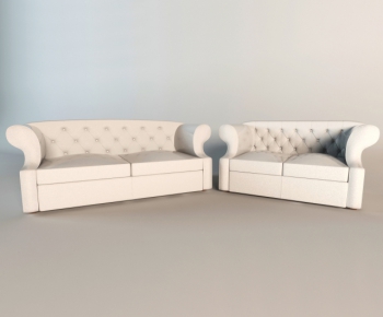 Simple European Style A Sofa For Two-ID:874831484