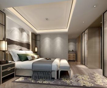 New Chinese Style Bedroom-ID:977028446