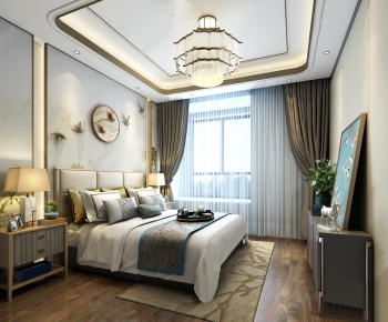 New Chinese Style Bedroom-ID:849398644