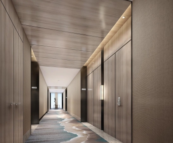 New Chinese Style Corridor Elevator Hall-ID:385870561