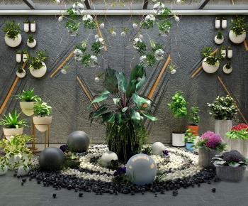 Modern Potted Green Plant-ID:354488745
