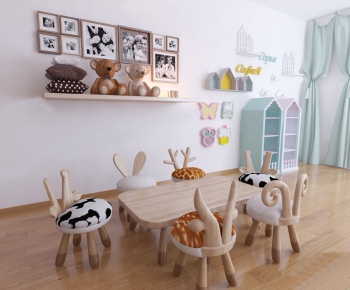 Nordic Style Children's Table/chair-ID:107624663