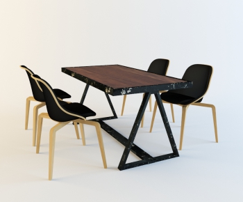 Modern Dining Table And Chairs-ID:544684442