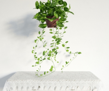 Modern Potted Green Plant-ID:452895988