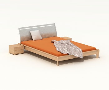 Modern Double Bed-ID:580949285