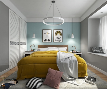 Nordic Style Bedroom-ID:402323216