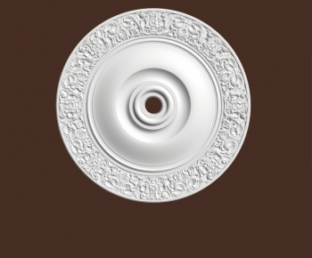 European Style Plaster Carved Top Plate-ID:281511945