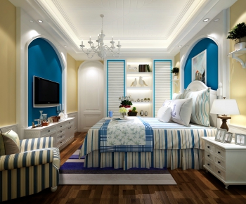 Simple European Style Bedroom-ID:840516578