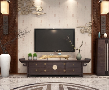 New Chinese Style TV Cabinet-ID:605241836