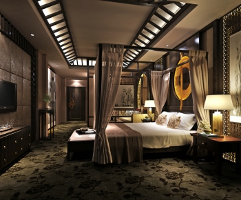 New Chinese Style Bedroom-ID:873661867