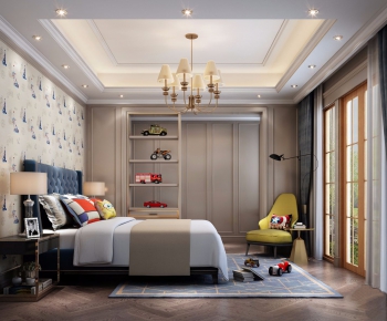 American Style Simple Style Boy's Room And Son's Room-ID:406566695