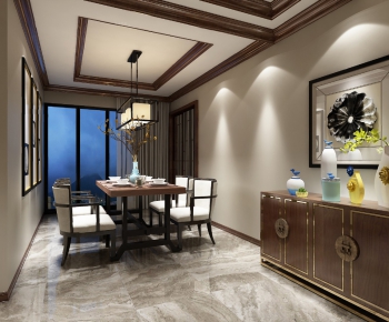 New Chinese Style Dining Room-ID:918941892