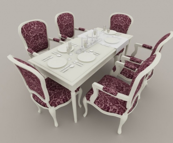 European Style Dining Table And Chairs-ID:971215563