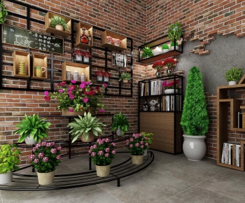Modern Potted Green Plant-ID:988735742