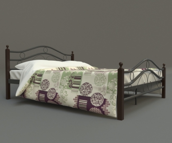European Style Double Bed-ID:722183454
