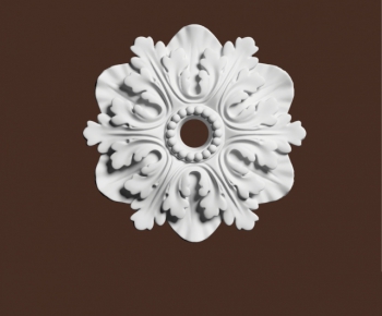 European Style Plaster Carved Top Plate-ID:274328264