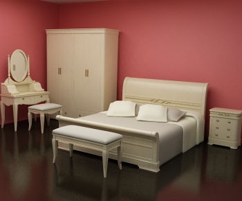 European Style Double Bed-ID:660032154