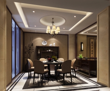 New Chinese Style Dining Room-ID:762156519