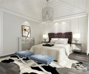 Modern American Style Bedroom-ID:599274741